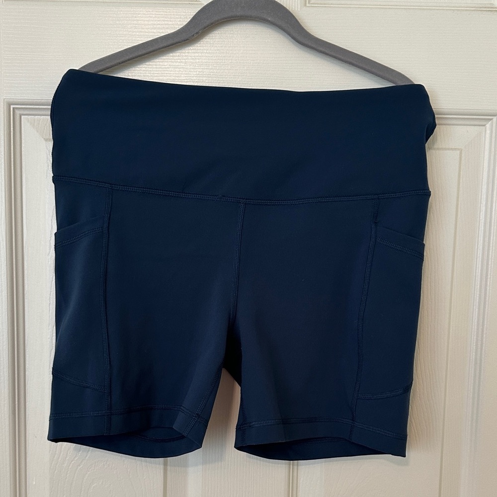 Women's Navy Bike Shorts
